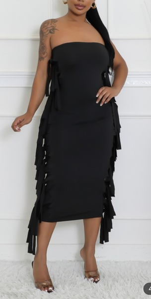 Skirt/Tube Dress W/Fringe