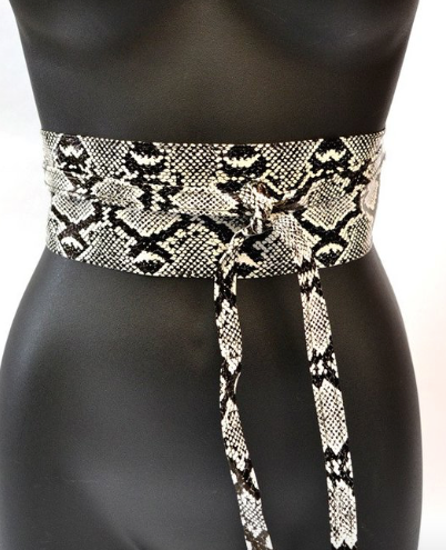 Leopard Wrap Belt