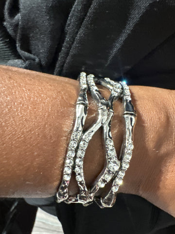 Silver stretch bracelet