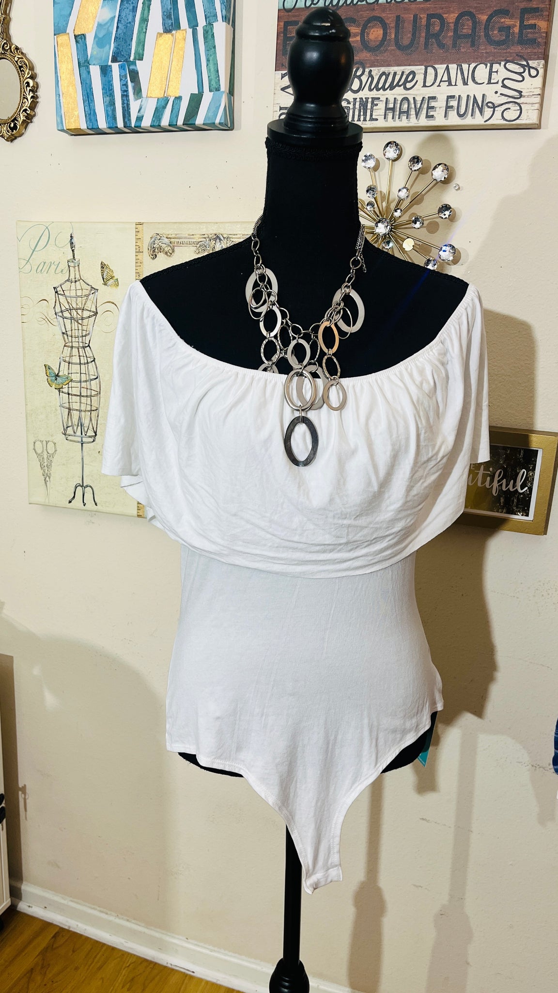 Off the shoulder bodysuit