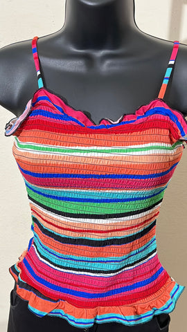 Colorful Smocking Top