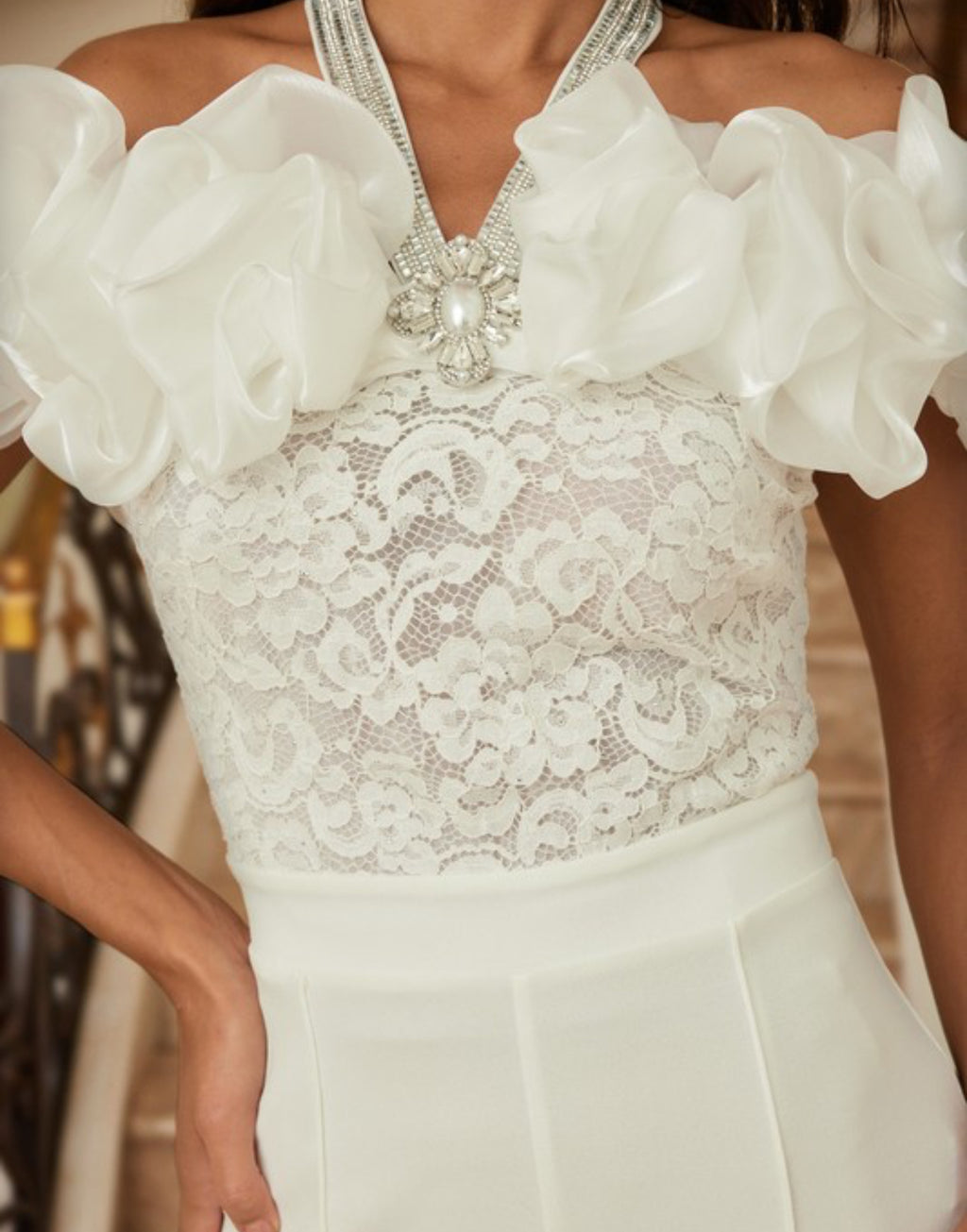 Ivory White Jumpsuit (Sheek exclusive collection)
