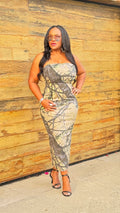 Camo  Stretch Denim Dress