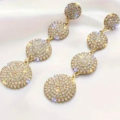 Crystal tiered Earring