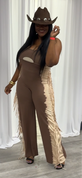 Bleached Two Tone Color way Jumpsuit