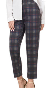 Plaid Pant Blk