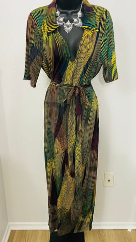 Multi Color Dress (Curvy)