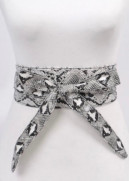 Wrap Belt (Faux Snake Skin)