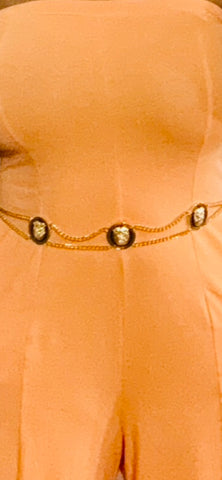Double Chain Gold Belt