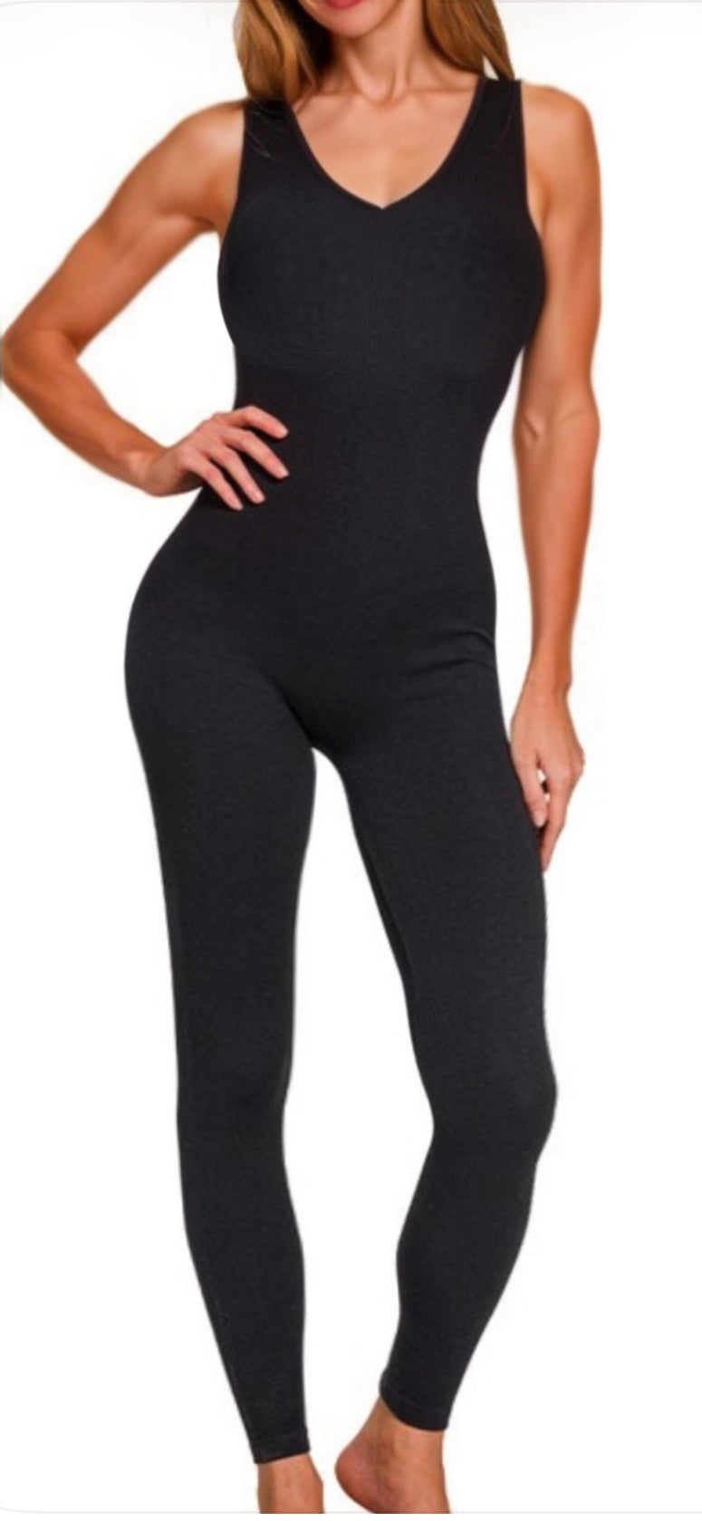 Seamless Ribbed Sports Long Bodysuit