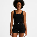 Blk Denim Shorts