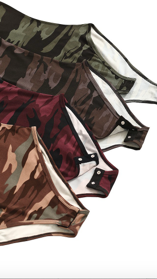 Camo Print Bodysuit