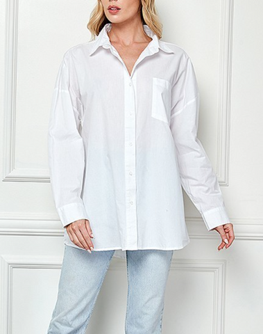 Long sleeve White Button-Up