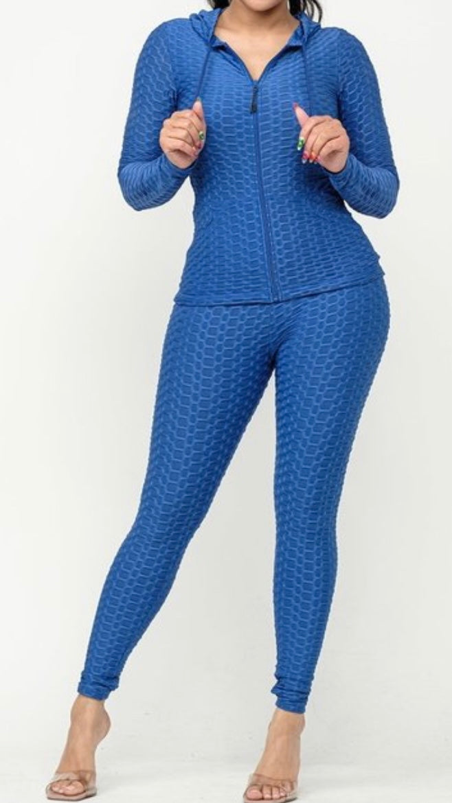 Honeycomb Jogger 3pc Set(Royal)