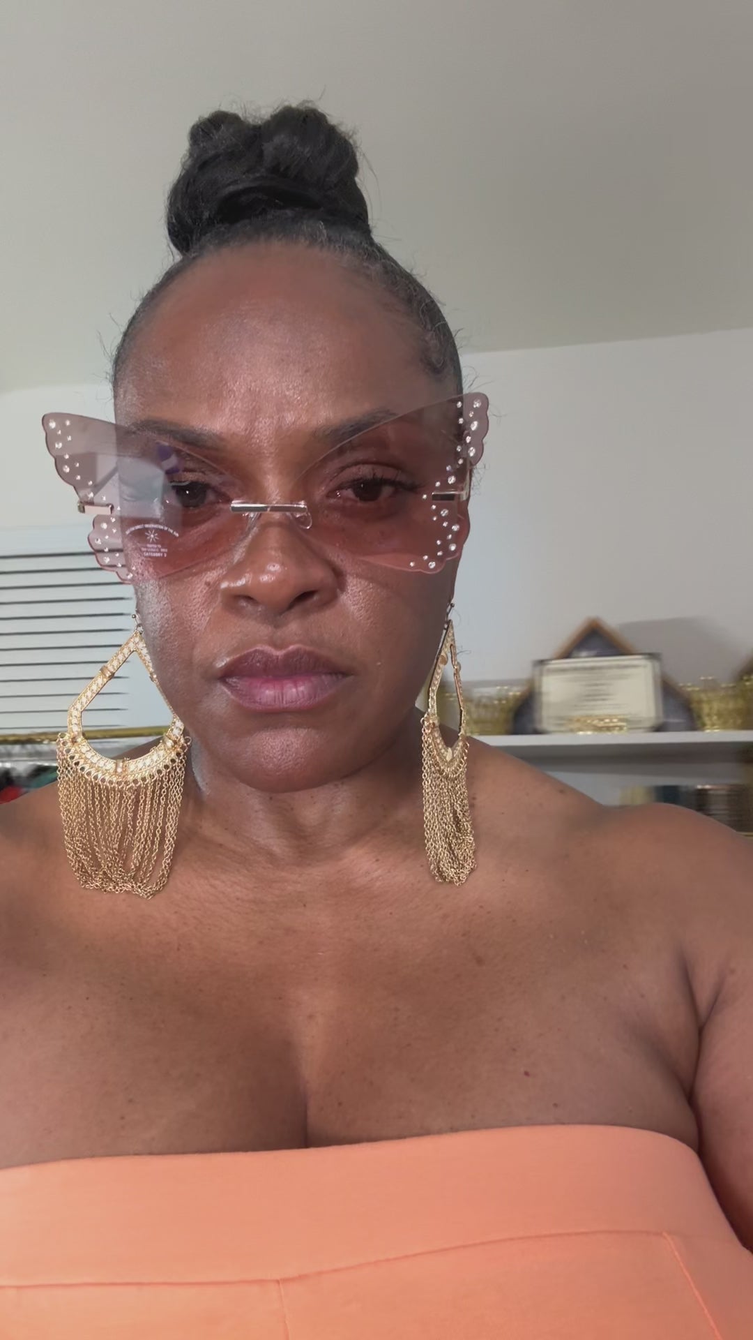 Rhinestone Butterfly Sunglasses