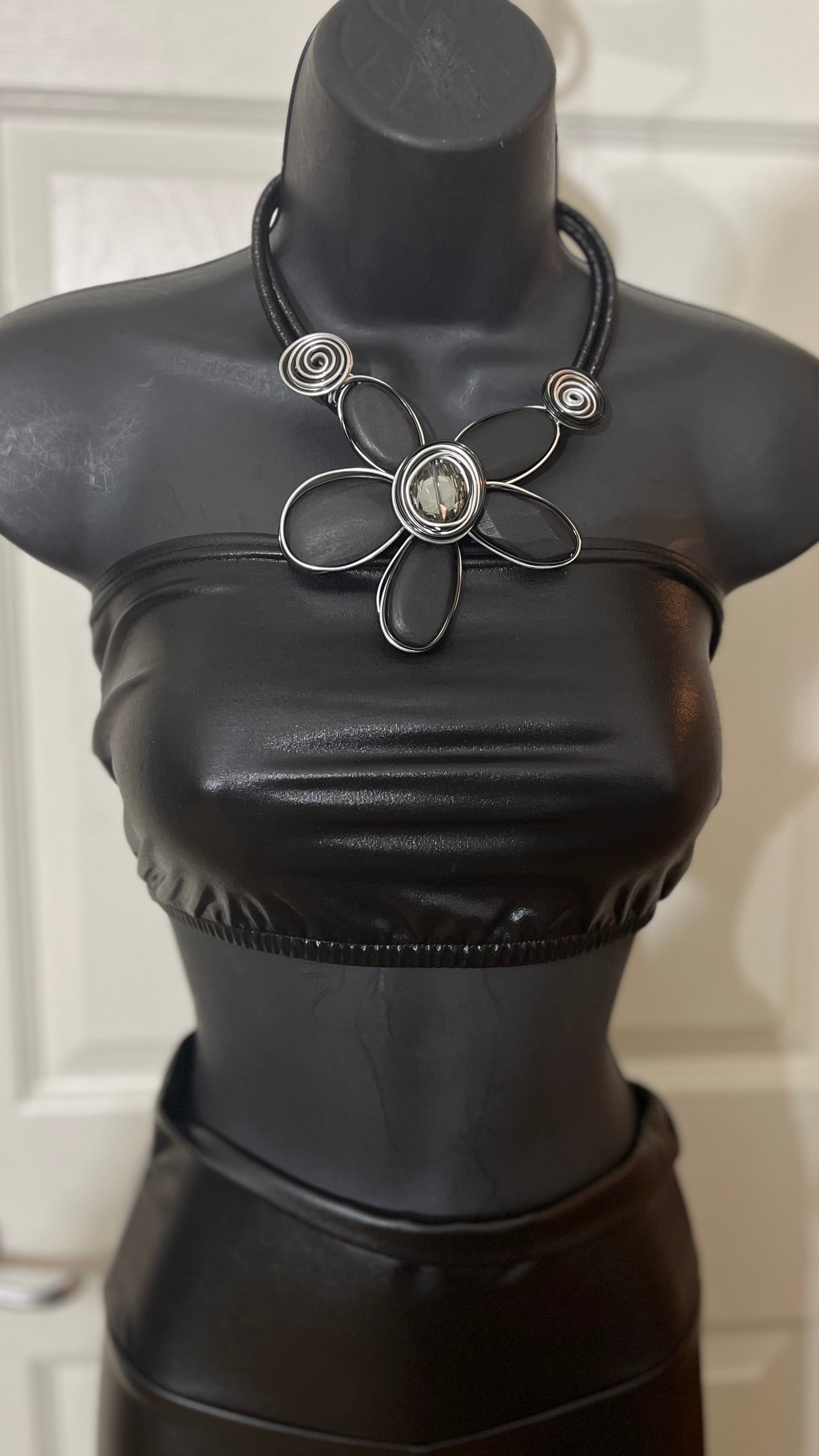 Leather Tube Top