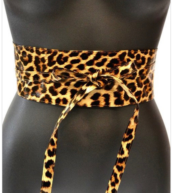 Leopard Wrap Belt