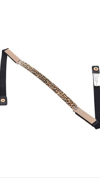 Leopard Metal Print Slim Belt