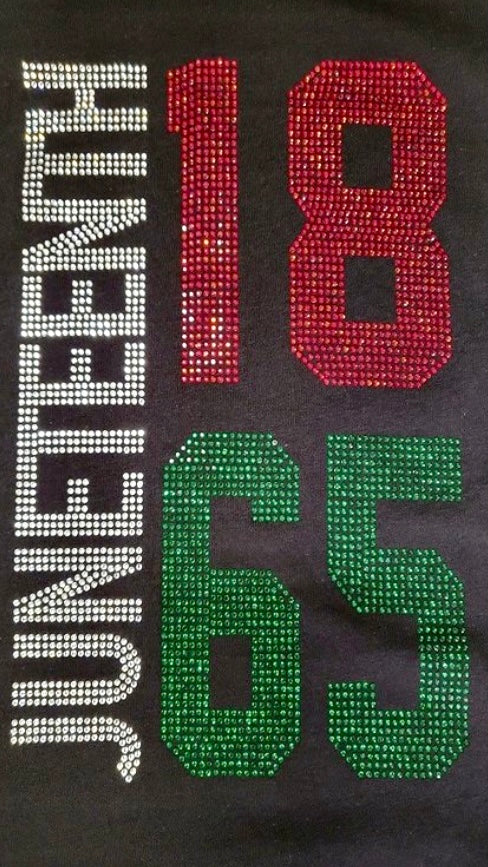 Bling Tee "Juneteenth 1865" (Curvy)