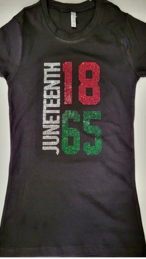 Bling Tee "Juneteenth 1865" (Curvy)