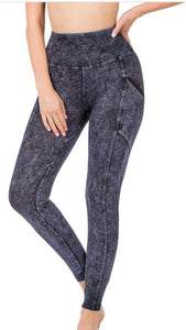 Stone Wash Leggings