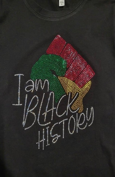 Bling Tee "I am Black History"