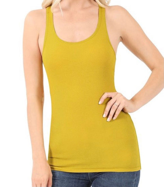 Ribbed Racer Back Tank